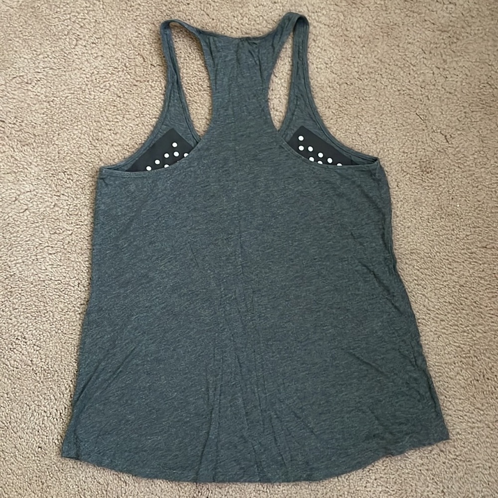 Express Gray Racerback Tank Large - Picture 3 of 3